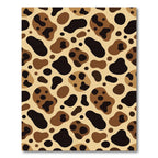 Brown Black Spotted Organic Shapes Rug