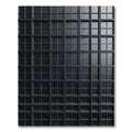 Matte Charcoal Geometric Grid Facade Rug