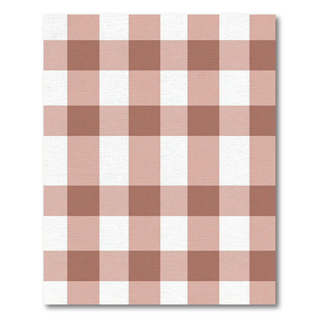 Blush Pink Classic Gingham Check Rug