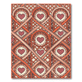 Crimson Heart Medallion Lattice Rug