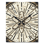 Atomic Clock Time Rays Rug