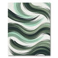 Sage Green Brushstroke Swirl Rug