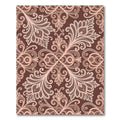 Rose Lace Damask Swirl Rug