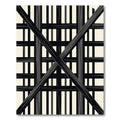 Black Geometric Grate Composition Rug