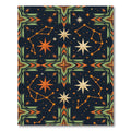 Celestial Constellation Geometric Art Deco Rug