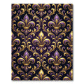 Royal Purple And Gold Fleur-de-lis Rug