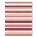 Rose Gold Cream Striped Bands Rug