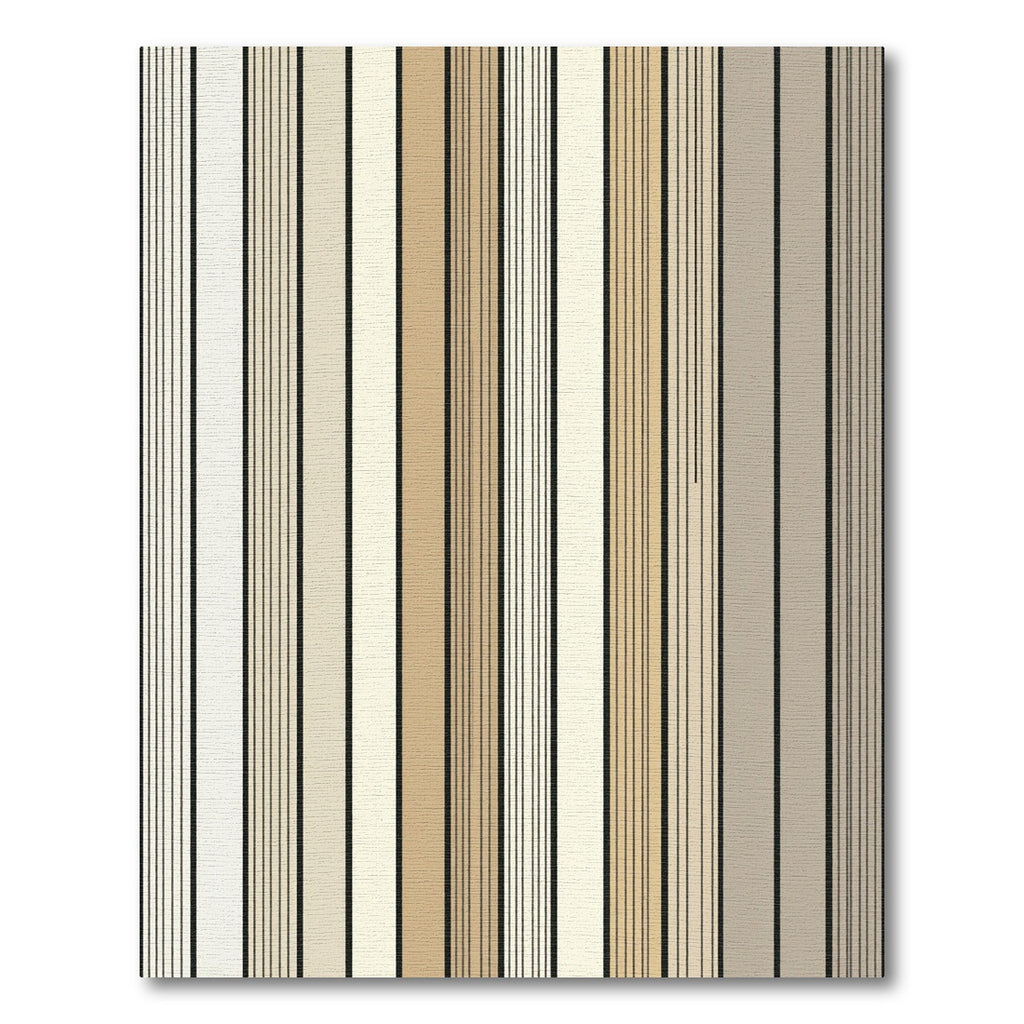 Modern Neutral Earth Tone Vertical Stripe Rug