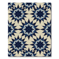 Indigo Starburst Tie Dye Rug