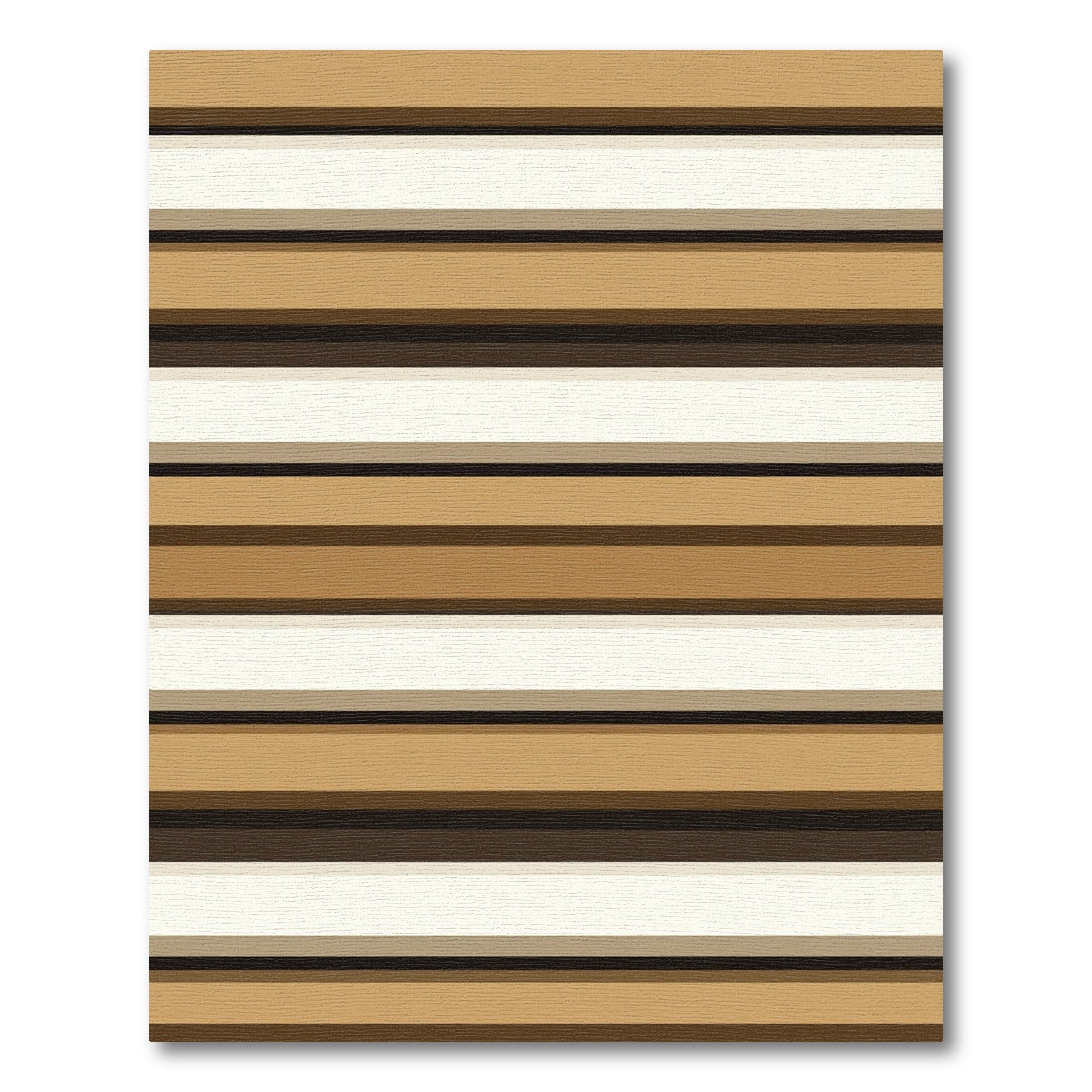 Warm Neutral Horizontal Bands Rug