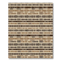 Earthy Stripes Geometric Ethnic Pattern Rug