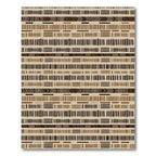 Earthy Stripes Geometric Ethnic Pattern Rug