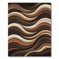 Rich Chocolate Swirl Wave Rug