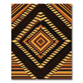 Art Deco Geometric Diamond Steps Rug