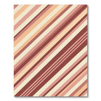 Terra Cotta Striped Diagonal Rug