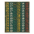 Retro Digital Clock Number Grid Wall-Art Rug