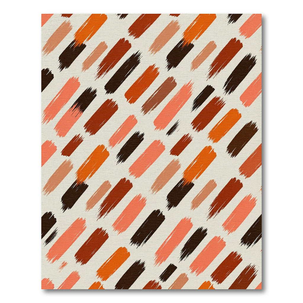 Abstract Earthy Tone Diagonal Brushstroke Rug