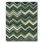 Sage Chevron Geometric Aztec Inspired Rug