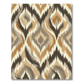 Earthy Ikat Waves Rug