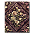Vintage Floral Bouquet Medallion Rug