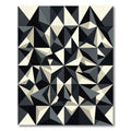 Modern Monochromatic Geometric Triangles Rug