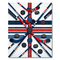Dynamic Ice Hockey Stick Crossing Art Rug