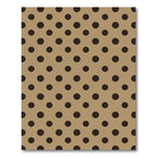 Classic Tan and Chocolate Polka Dot Rug