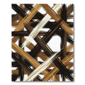 Earthy Tone Brushstroke Intersect Rug