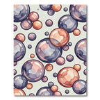 Floating Bubble Watercolor Arrangement Rug