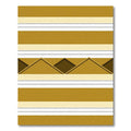 Golden Ochre Horizontal Stripe Geometric Rug