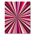 Vibrant Pink Ray Burst Rug
