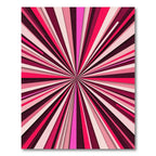 Vibrant Pink Ray Burst Rug
