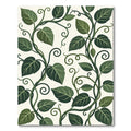 Lush Emerald Vine Leaf Wallpaper Rug