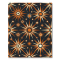 Celestial Golden Starry Night Art Rug