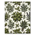 Green Herbal Bouquet Foliage Rug