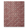 Rustic Woven Tan Diagonal Bands Rug
