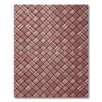 Rustic Woven Tan Diagonal Bands Rug