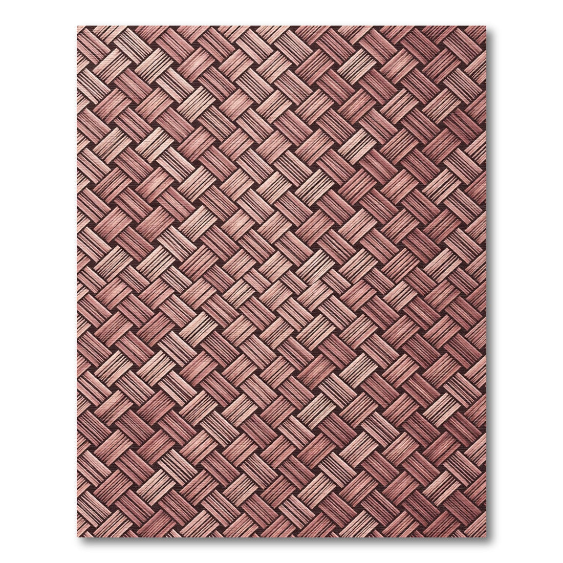 Rustic Woven Tan Diagonal Bands Rug