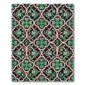 Sage Clover Trefoil Art Nouveau Lattice Rug