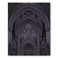 Gothic Cathedral Arch Violet Rug
