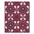 Crimson Geometric Starburst Medallion Rug