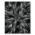 Sharp Black Smoke Broken Glass Rug