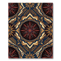 Midnight Sun Celestial Geometric Medallion Rug