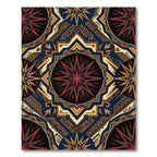 Midnight Sun Celestial Geometric Medallion Rug