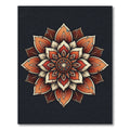 Vintage Terracotta Floral Mandala Rug
