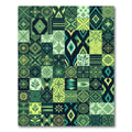 Emerald Medley Patchwork Geometric Rug