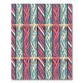 Crimson Cream Vertical Rope Weave Rug