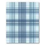 Light Blue Plaid Grid Checkered Rug