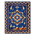 Geometric Sun Mountain Lightning Tribal Rug