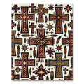 Southwestern Earth Tone Geometric Cross Rug